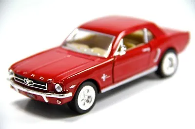 5  Kinsmart 1964 1/2 Ford Mustang Diecast Model Toy Car 1:36 Red • $8.69