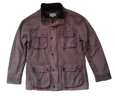 CRO JACK Waxed Jacket Mens M British Millerain Co. Khaki Brown - Rrp £189 • $99.50