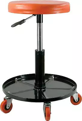 Adjustable Height Mechanic Hydraulic Roller Seat Swivel Stool Garage Creeper • $71.51