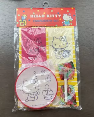 Vintage 1976 Hello Kitty Embroidery Set Sanrio Japan Unused • $24.99