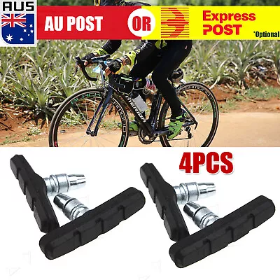 4X Mountain Bicycle V Braking Pads Blocks Shoes For Bike V Brake System C • $8.10