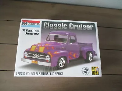 Monogram 55 Ford F-100 Street Rod Plastic Model Kit Sealed 1:24 Scale 85-0880 • $20