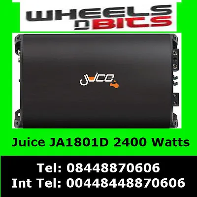 2400 Watt Class D Juice Ja1801D Car Amp Amplifier For Sub Subwoofer • £189.99