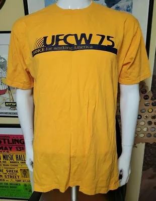 UFCW Food Hospitality Labor Union T Shirt Local 75 Toledo OH XL Double Sided • $12.74