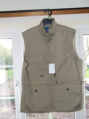 Cotton Traders Sandstone Coloured Gilet Fisherman Style Size M (39-42  Chest) • $10.11