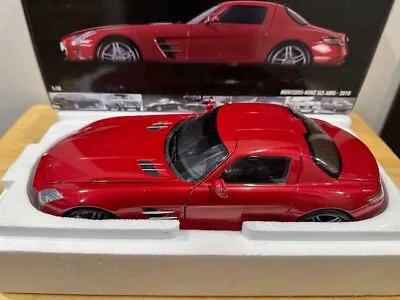 1/18 Minichamps Mercedes Benz SLS AMG 2010 Red Metallic Diecast Model • $145.82