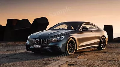 Mercedes AMG S 63 4matic Coupe High Res Wall Deco Print Photo Poster • $29.98