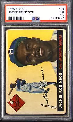 1955 Topps #50 Jackie Robinson PSA 1.5 • $420.69