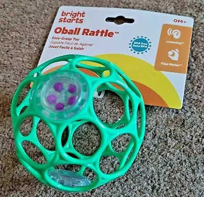 Oball Rattle Turquoise Baby Toddler Ball  • £5.81