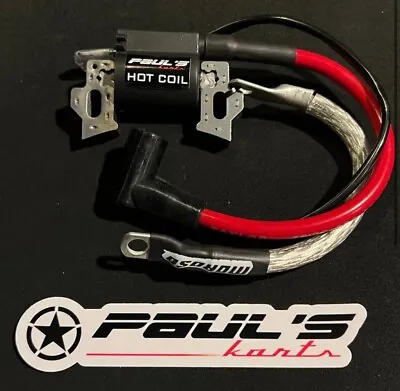 Predator 212 / Ghost 224 Ignition Coil HOT COIL  (RED) RACING  W/ GROUND STRAP • $42