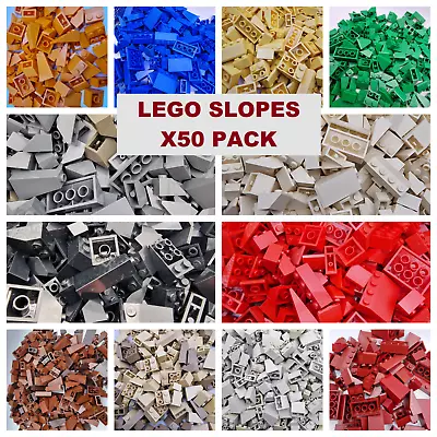 LEGO Slopes X50 Pack Roof Bricks Parts Pieces Bundle Lot Choose Colour • £6.39