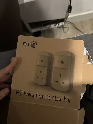 2 X BT Mini Connectors V2 VERSION 2 1000Mbps  1GB Powerline Adapters Homeplugs  • £29.99