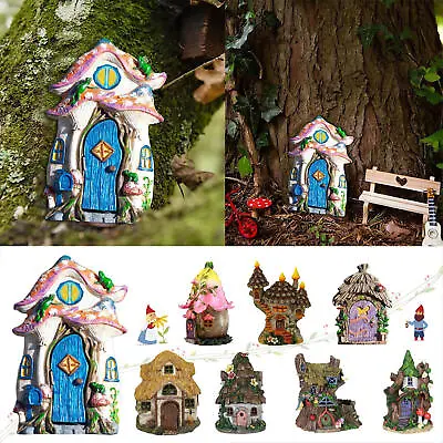 Miniature Fairy Elf Door For Garden Tree House Outdoor Indoor Fairyland Decor • £7.29