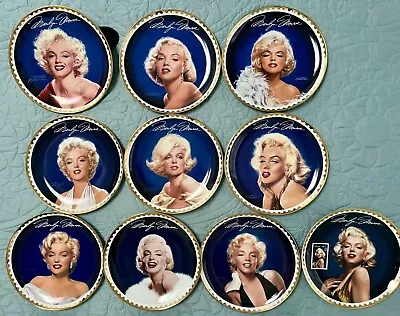 Set Of 10 Bradford Exchange Marilyn Monroe Plates  The Golden Collection  • $55