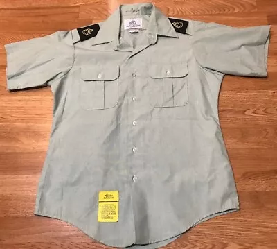 VTG Military Shirt 16 AG-415 Green DSCP Short Sleeve Army Sergeant Dress • $15