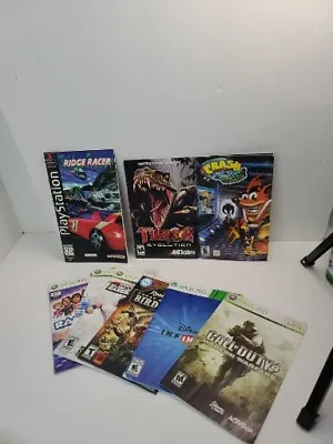 Lot Of 9 Video Game Manuals  • $19.97
