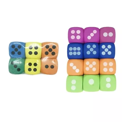 Six Sided Dices Large EVA Foam D6 Dices Classroom Supplies Teaching Dices Toy • $23.29