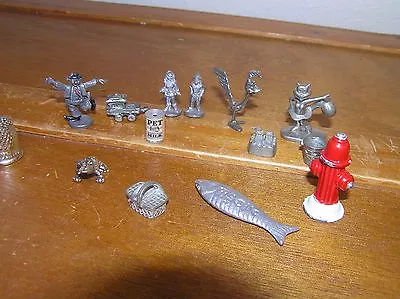 Vintage To Now Large Lot Of Miniature Pewter Metal Basket Bucket Fire Hydrant  • $20.74