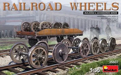 Miniart 35607  1:35th Scale Railroad Wheels • £14.99