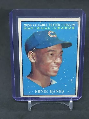 1961 Topps Ernie Banks #485 Chicago Cubs Nk • $0.99