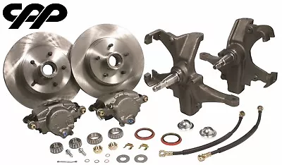 $470 • Buy 58-64 Chevy Impala 12  Rotor Disc Brake Conversion Kit With 2 Inch Drop Spindles