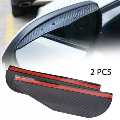 2PCS Car Rear View Side Mirror Rain Board Sun Visor Eyebrow Guard For Toyota BMW • $3.94