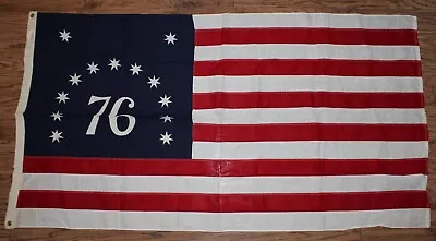 Vtg. Valley Forge  Pioneer  3'x5' Cotton 13 Star Bicentennial U.s. American Flag • $29.95