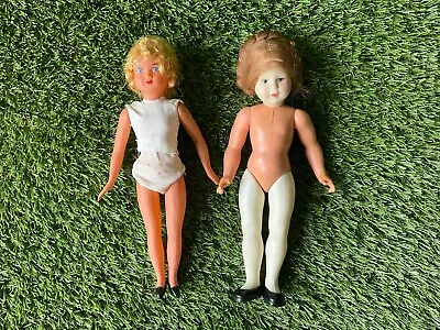 2 Vintage Dolls 1 Celluloid 1 X Plastic 8  Tall • $20