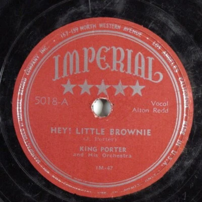 $8 • Buy Jump Blues 78 KING PORTER Hey! Little Brownie IMPERIAL 5018 HEAR 427