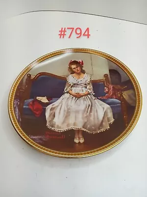 Knowles Norman Rockwell  Waiting At The Dance  Limited Edition Collector Plate • $13.99