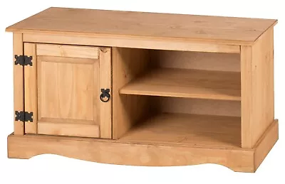 Corona TV Unit 1 Door Media TV Stand Cabinet Solid Pine By Mercers Furniture® • £65.99