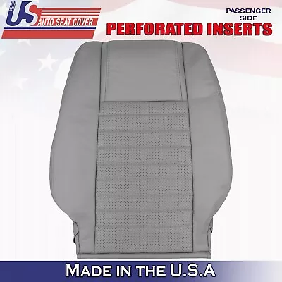 2005 To 2009 For Ford Mustang GT Front Passenger Top Leather Seat Cover Gray • $171.01