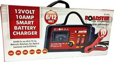 £22.99 • Buy 12 Volt 10 Amp 12v 6v Automatic Intelligent Battery Charger Trickle Fast Car Van