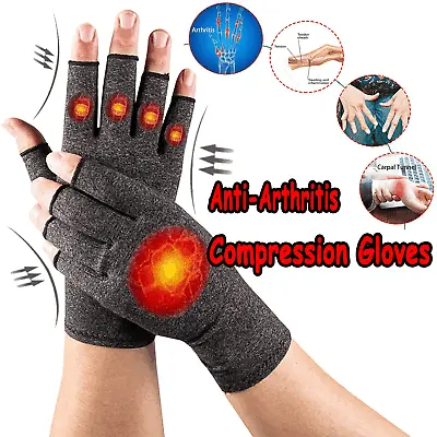 Arthritis Medical Gloves Compression Copper Pain Relief Hand Wrist Support Brace • $7.98