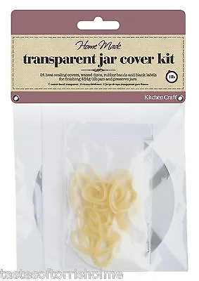 Kitchen Craft 1lb Jam Making Jar Covers Wax Discs Labels Etc X 24 Jars Kit • £5.45