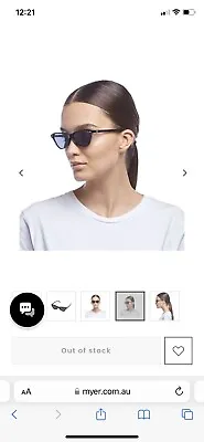 Le Specs Situationship Cat Eye Sunglasses In Torte NEW • $20