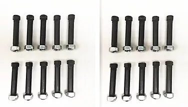 $24.40 • Buy Set Of 20 Trailer Leaf Spring Shackle Bolts 9/16 -18 X 3  Long W/ Lock Nuts
