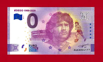 £6.54 • Buy RARE €0 Zero Euro Souvenir Argentina UNC Note DIEGO Armando Maradona AGAA 2021-2