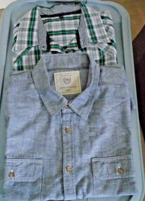 £3 • Buy Bundle Of 2 Short Sleeved Shirts, Size Large