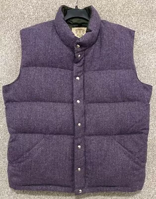 Vintage Billionaire Boys Club Bee Line Mens Wool Down Insulated Puffer Vest 2XL • $119.99