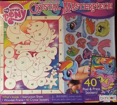 BENDON My Little Pony Crystal Masterpiece Hasbro Wood And Stickers Crafts NEW • $9.89