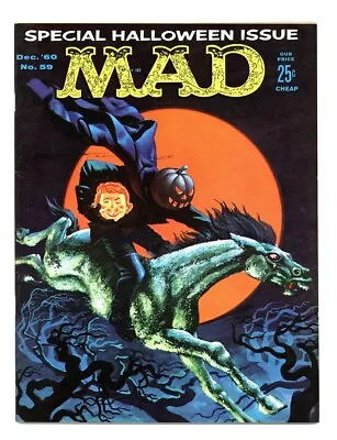Mad Magazine #60 8.0 Special Halloween Issue Ec Comics Ow Pgs 1960 • $95