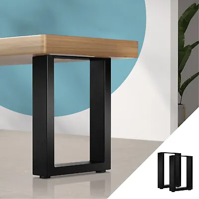 Oikiture 2X Coffee Dining Table Legs Bench Box DIY Steel Metal Industrial 40CM • $54.90