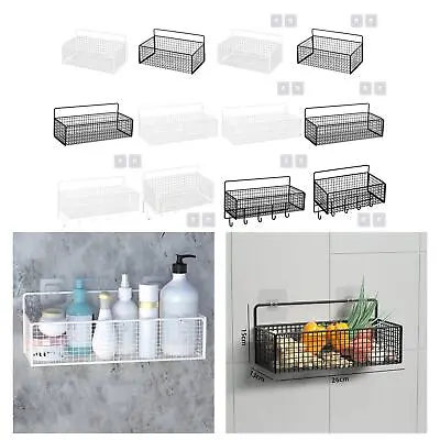 Wire Hanging Basket Cabinet Storage Basket Hanging Wall Organizer Wall Mounted • £9.07