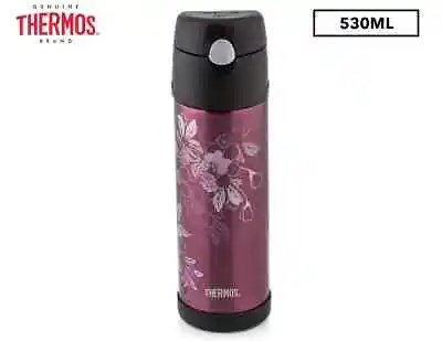 $24.99 • Buy Thermos 530ML Stainless Steel Insulated Drink Bottle Floral Magenta