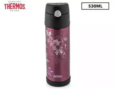 $24.99 • Buy Thermos 530ML Stainless Steel Insulated Drink Bottle Floral Magenta