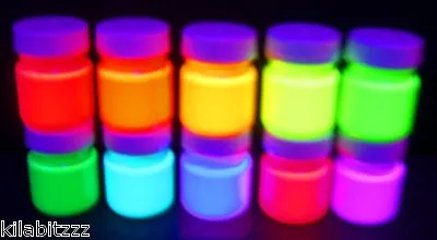 £5.35 • Buy UV Reactive Blacklight Fluorescent Glow Luminous Art Craft Paint 30ml Or 60ml