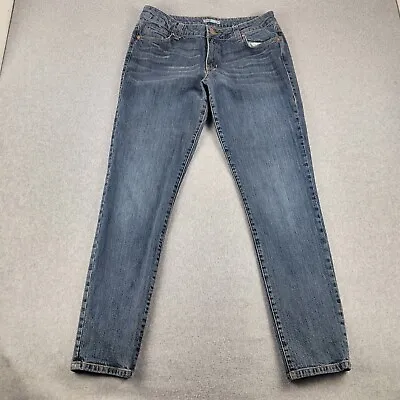 Cabi Bree Jeans Womens 6 (32x30) Blue Denim Skinny Stretch Minimal Capsule • $28
