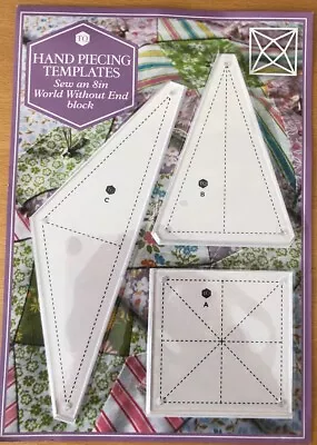 QUILTING TEMPLATES - Sew An 8” World Without End Block • £3.99
