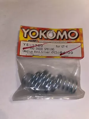 YOKOMO Pro Shock Spring For GT-4 (Medium Hard Sliver 4Pcs)#YS -1760 • $9.95